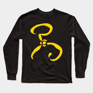 Yellow Sign Long Sleeve T-Shirt